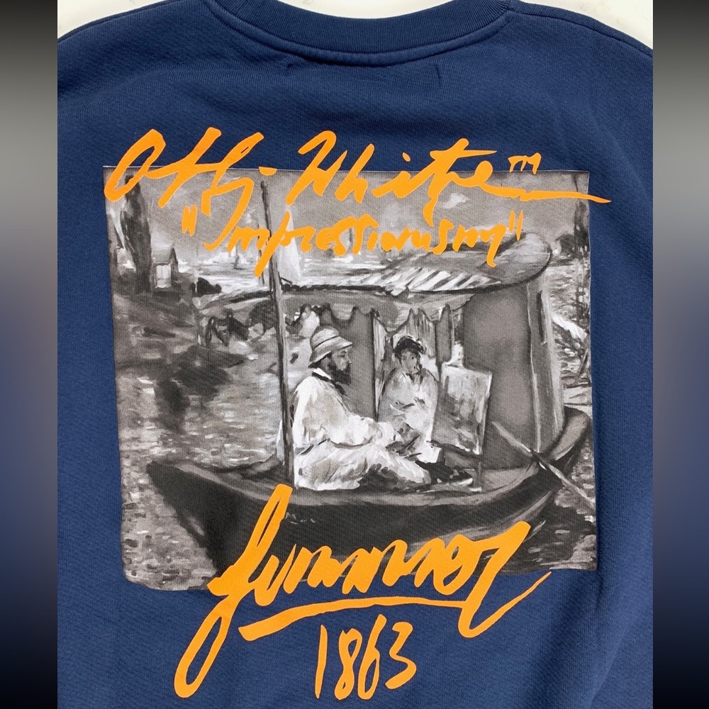 Off White Impressionism Crewneck - image 4